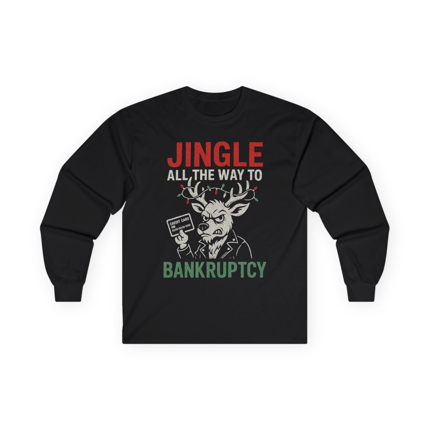 KLF “Jingle All The Way To Bankruptcy” – Anti-Corporate Christmas Long Sleeve