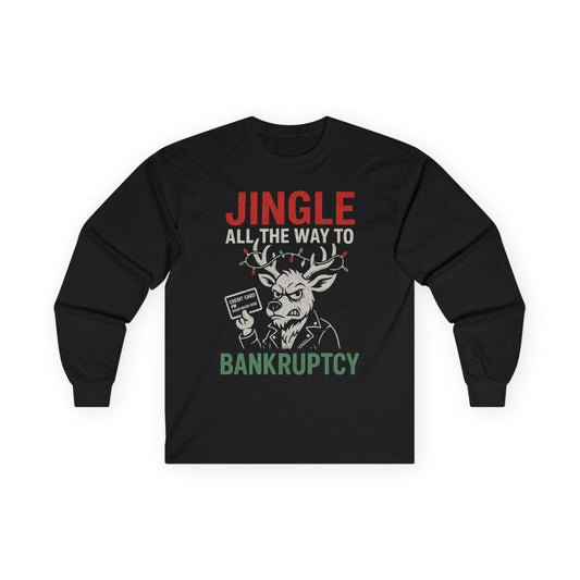 KLF “Jingle All The Way To Bankruptcy” – Anti-Corporate Christmas Long Sleeve