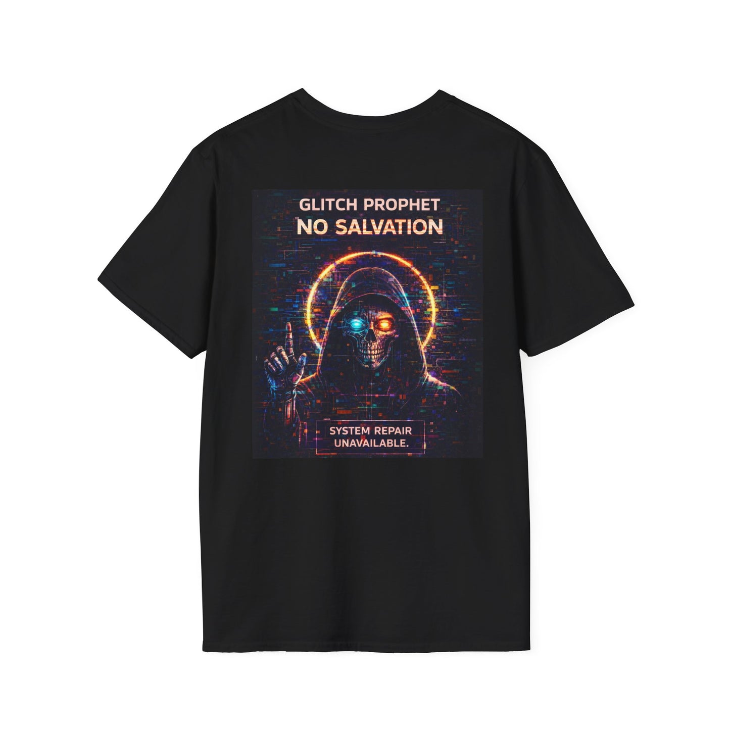 Glitch Prophet: No Salvation Tee | KLF Glitchcore Punk Streetwear