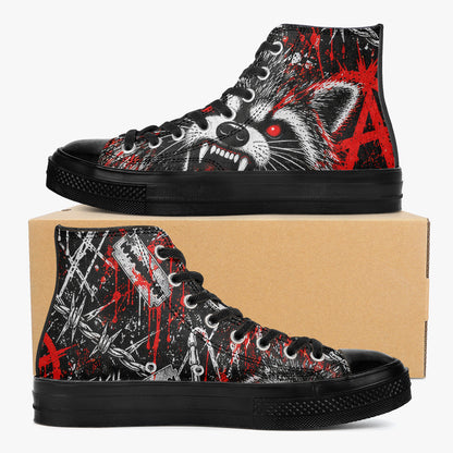 Rabid Raccoon High Top Canvas Shoes — product image 9