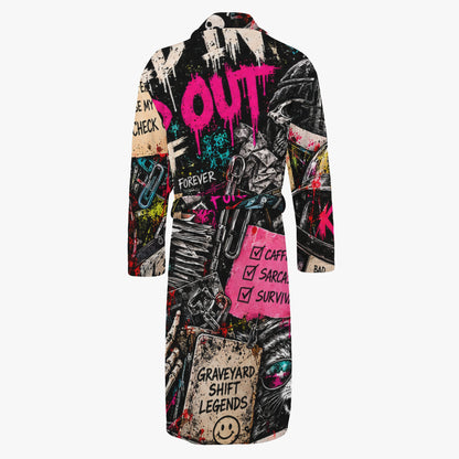 KLF Clocked In / Checked Out Bathrobe product view 5