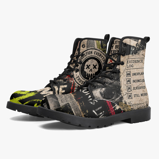 KLF Department of Unexplained Bullsh*t Leather Boots — product image 1