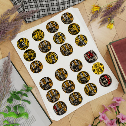 KLF “Dept. of Adhesive Warfare” 240-Sticker Bulk Bundle | 10 Sheets / 24 Designs | KLF Merch