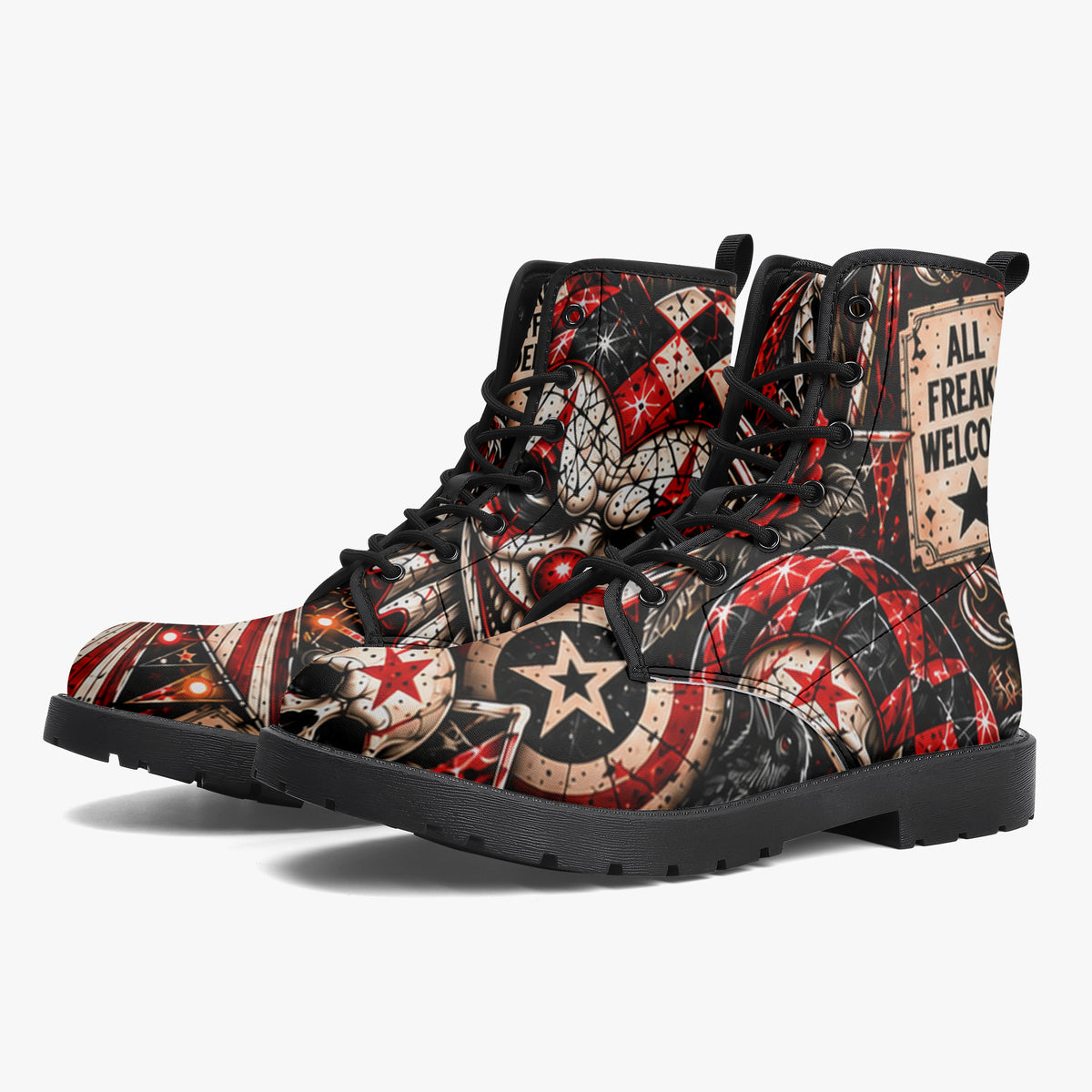 Carnival of Chaos Leather Boots — product image 1