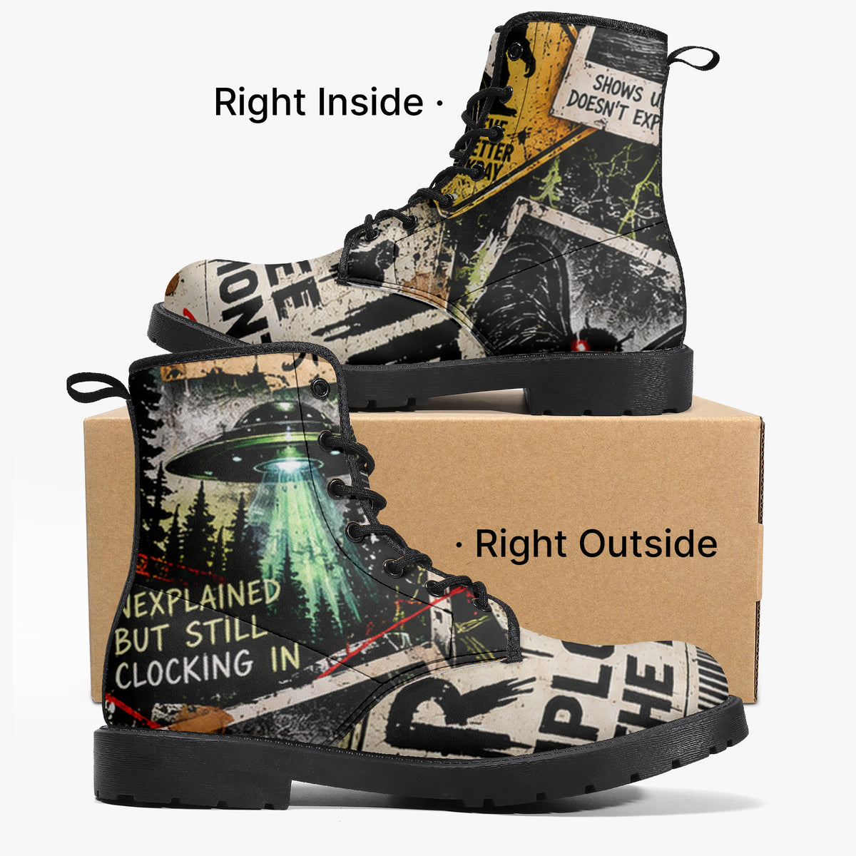 Cryptid Employee of the Month Leather Boots — product image 1