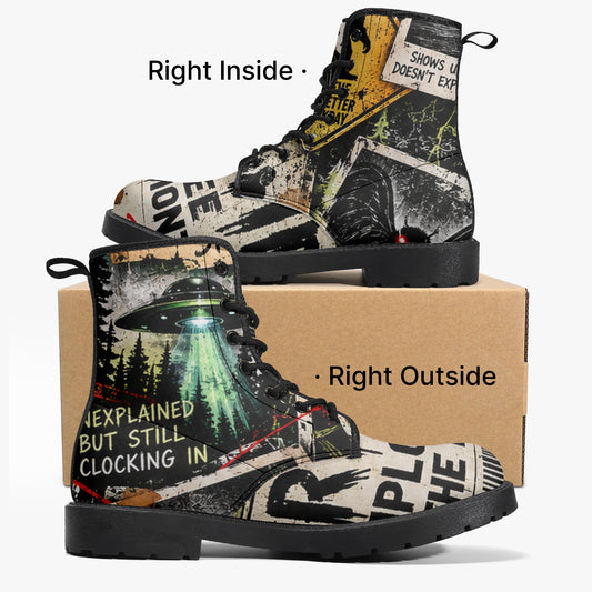 Cryptid Employee of the Month Leather Boots — product image 1