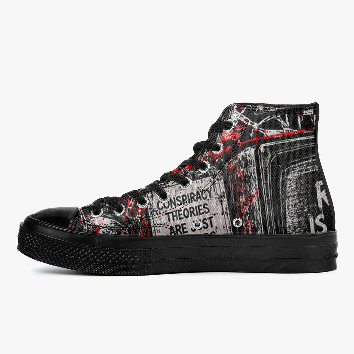 Reality Is Currently Unusual High Top Canvas Shoes – product image 8