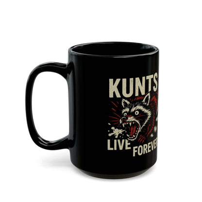 Black ceramic mug with bold "Not You AGAIN" minimalist design, dishwasher and microwave safe, perfect for caffeine lovers and introverts.