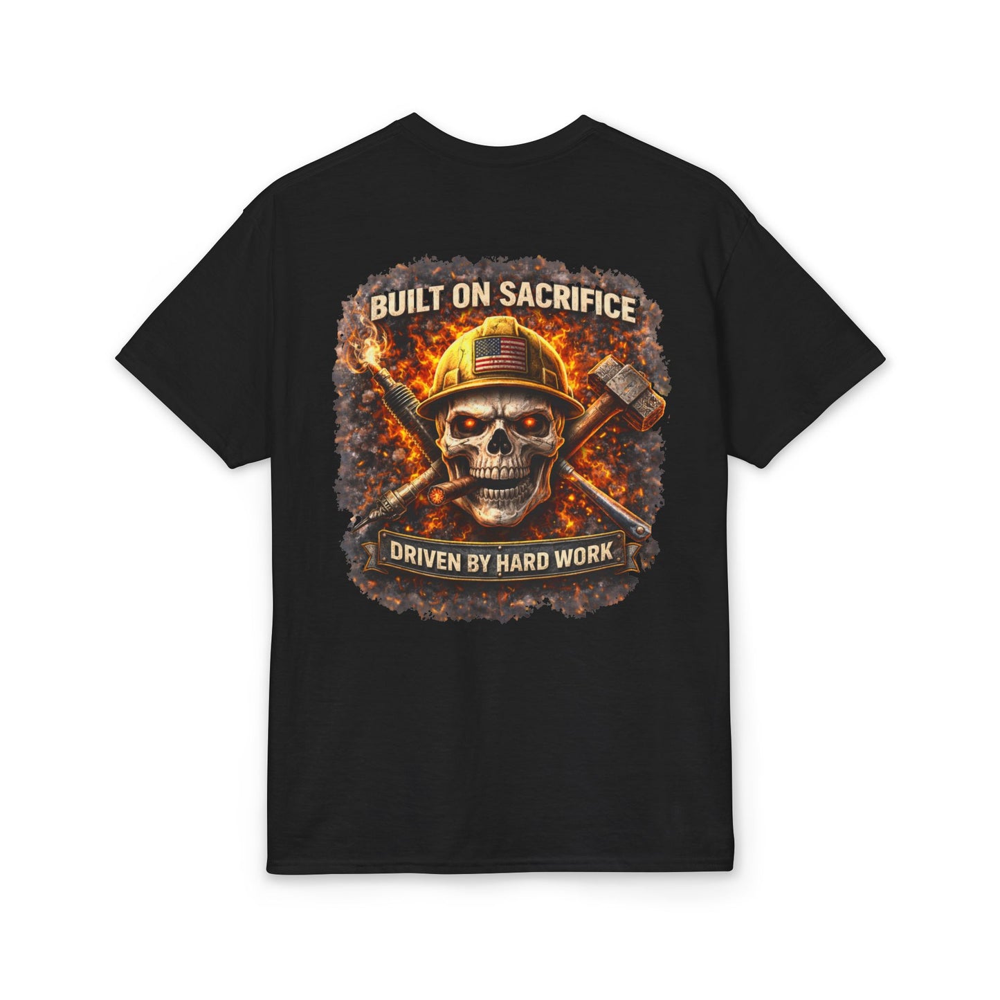 Built on Sacrifice Tee | KLF Punk Workwear
