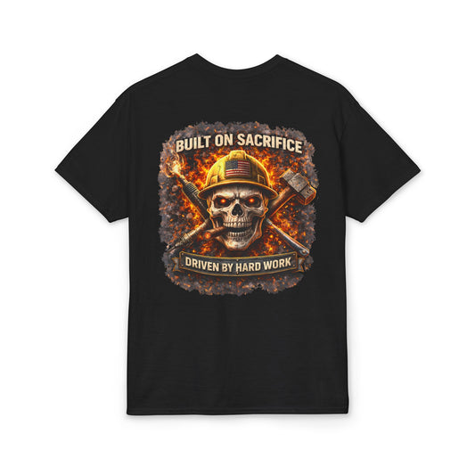 Built on Sacrifice Tee | KLF Punk Workwear