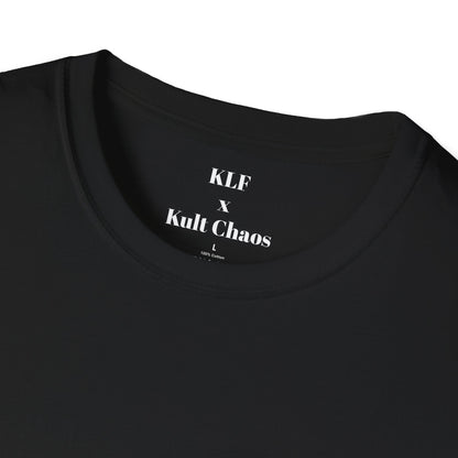Wrong Fucking Delivery KLF × Kult Chaos industrial horror haunted mirror graphic tee mockup 3