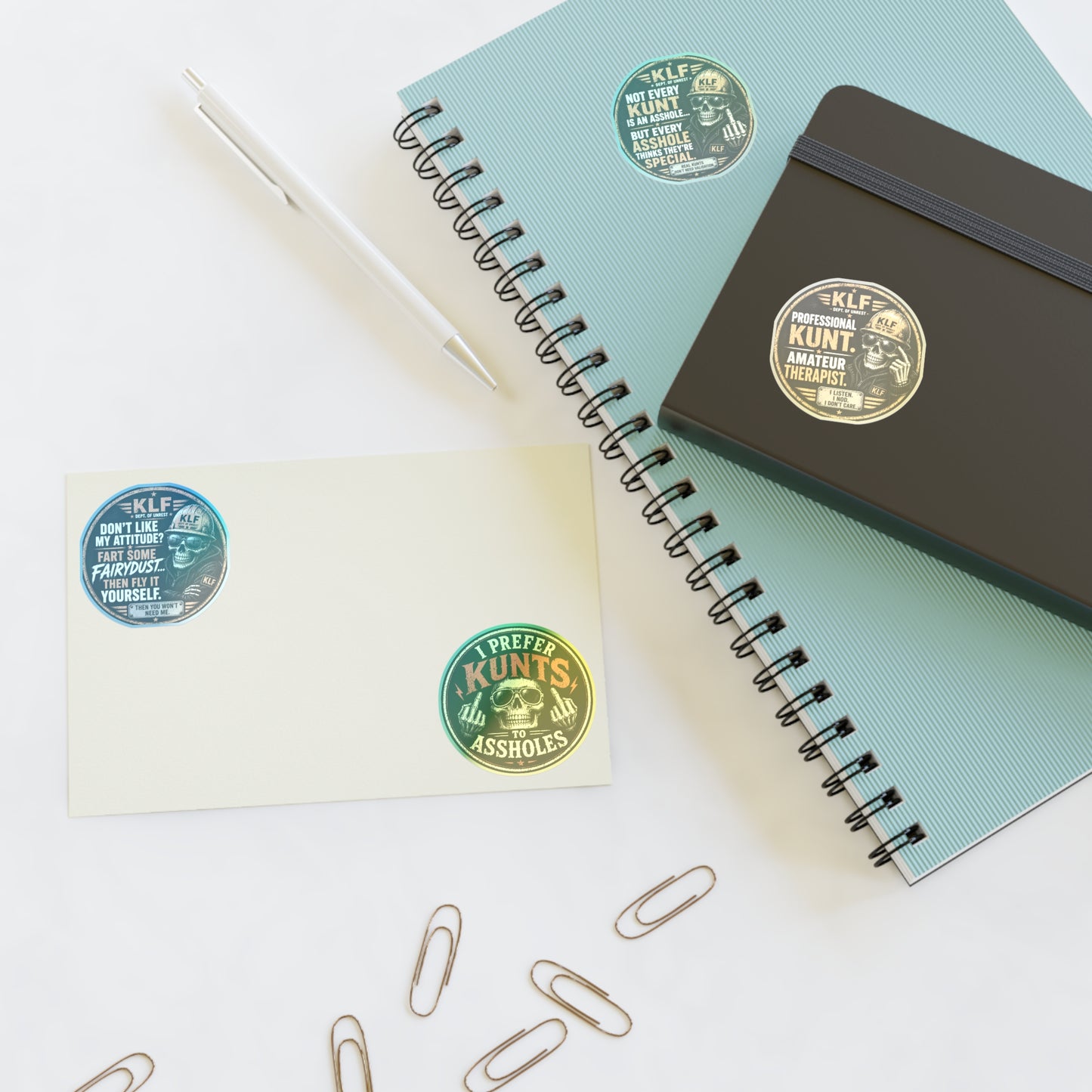 KLF “Zero Filter” 4-Pack Sticker Bundle | Dept. of Adhesive Warfare | KLF Merch