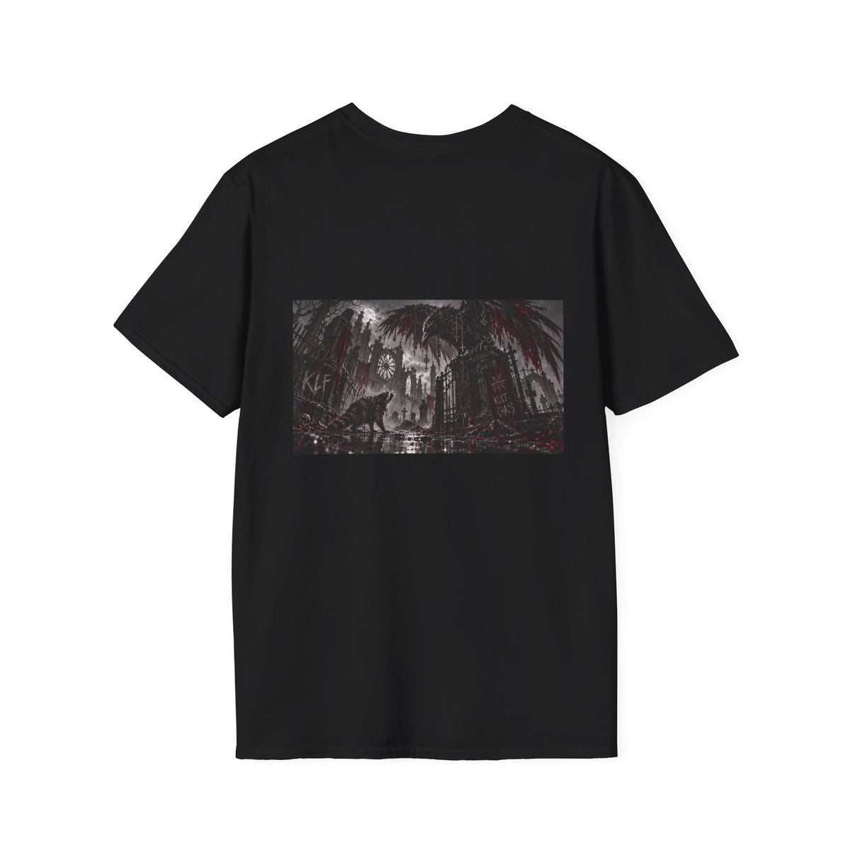 Wrong Fucking Neighborhood KLF × Kult Chaos gothic cryptid graphic tee artwork
