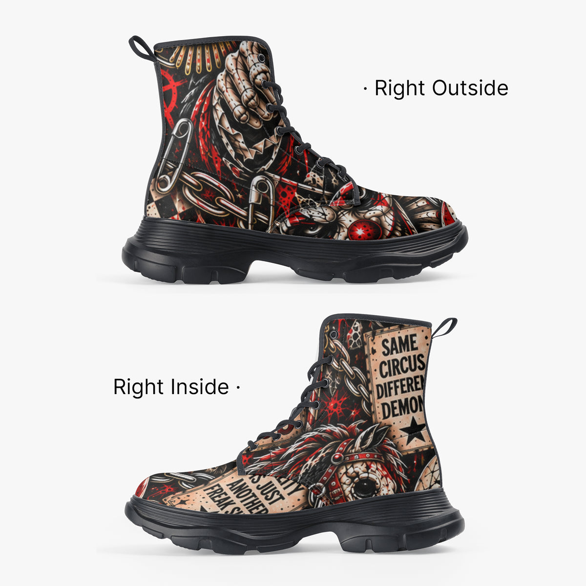 Carnival of Chaos Leather Boots — product image 3