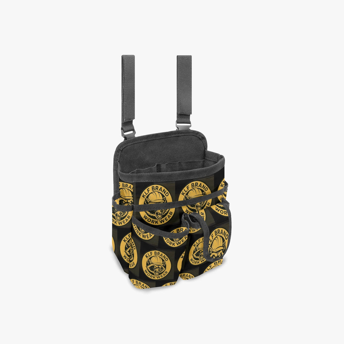 KLF Brand Workwear Tool Tote with adjustable webbing straps and buckles