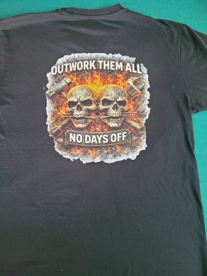 Outwork Them All Tee | KLF Punk Workwear