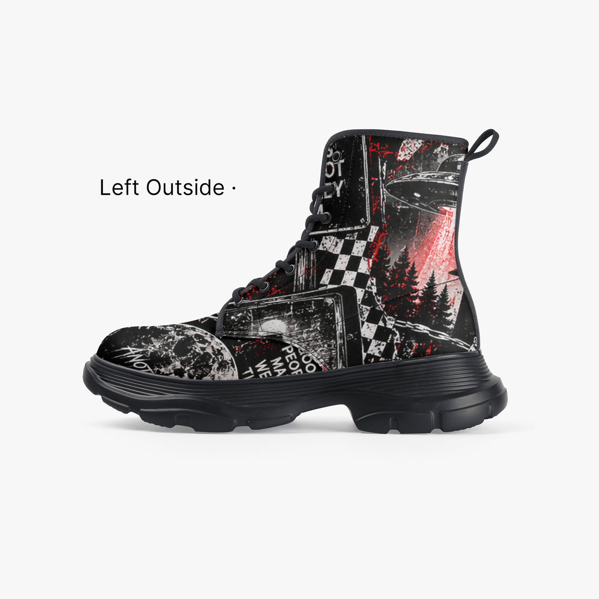 Reality Is Currently Unusual Chunky Leather Boots – product image 2