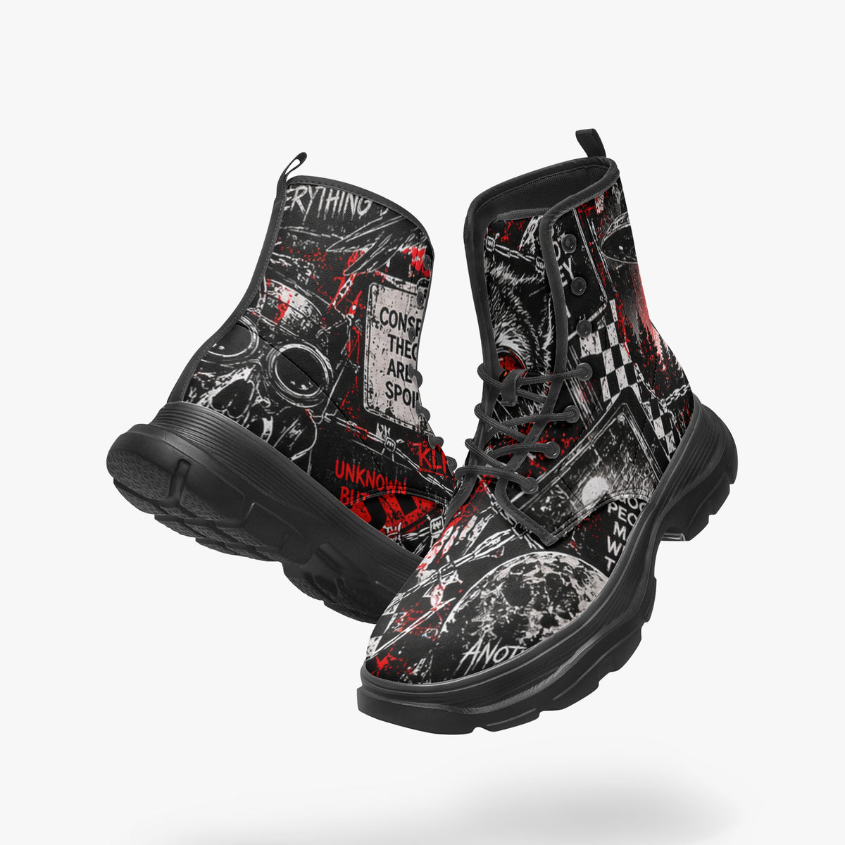 Reality Is Currently Unusual Chunky Leather Boots – product image 1