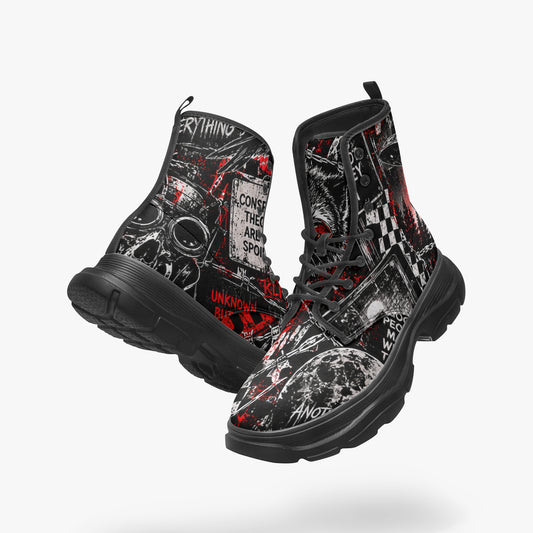 Reality Is Currently Unusual Chunky Leather Boots – product image 1