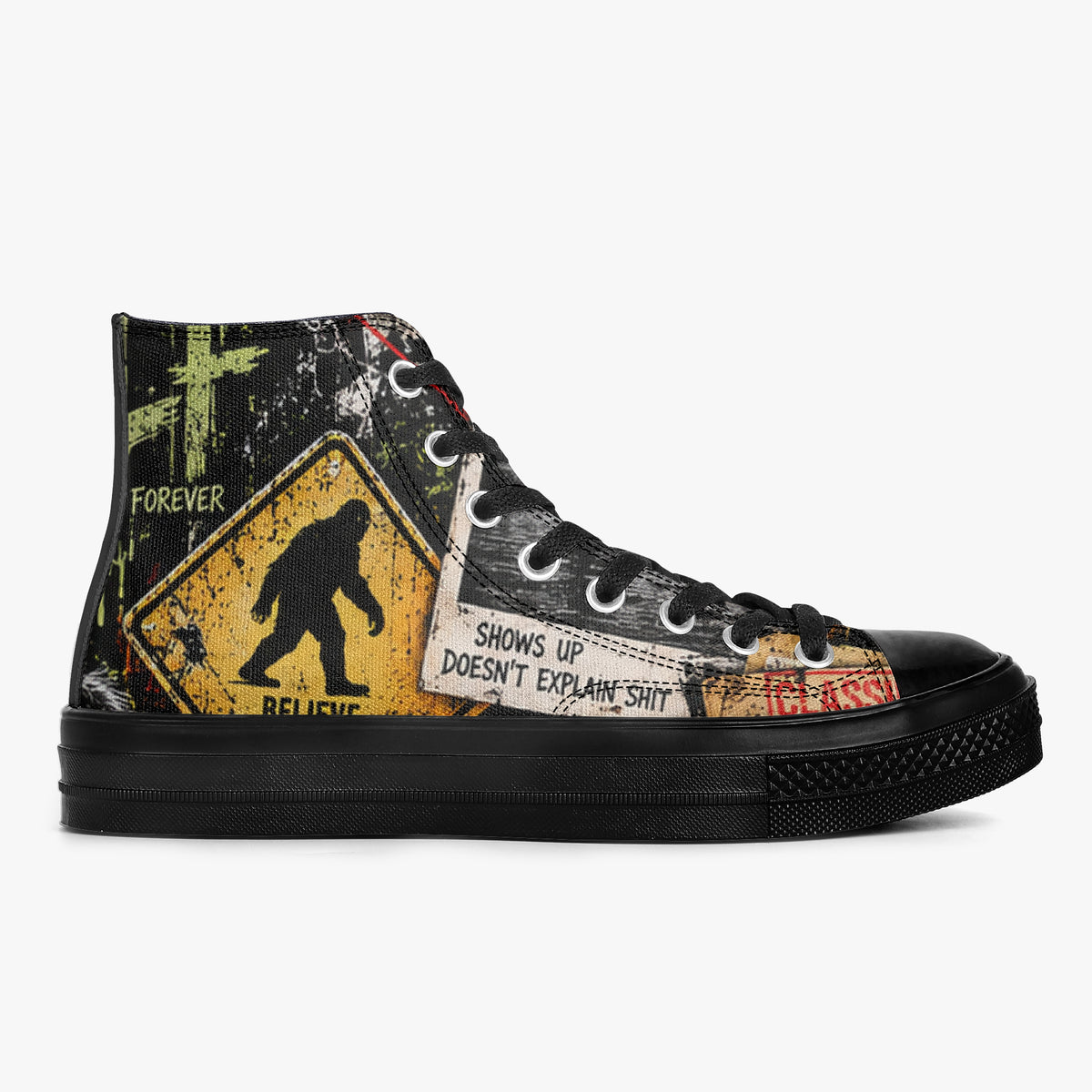 Cryptid Employee of the Month High Top Canvas Shoes — product image 5