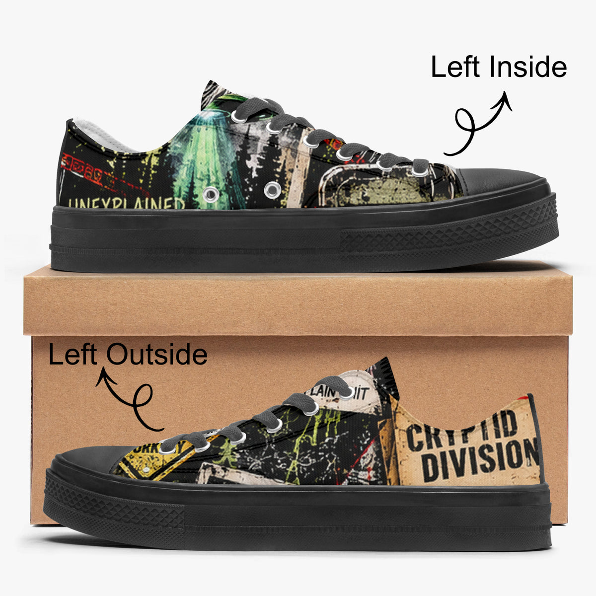 Cryptid Employee of the Month Low Top Canvas Shoes — product image 1