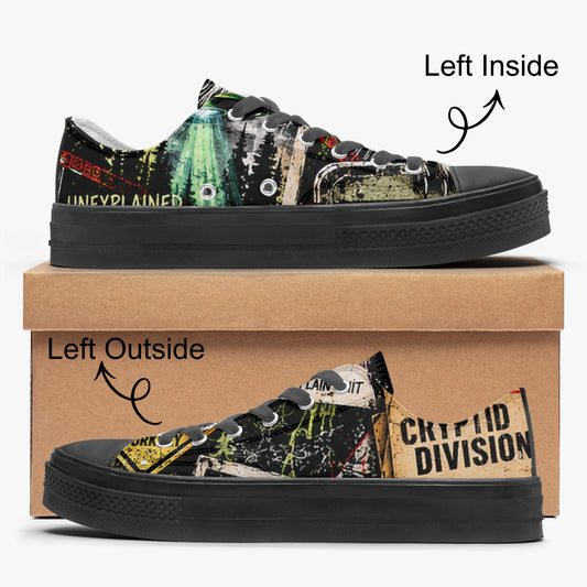 Cryptid Employee of the Month Low Top Canvas Shoes — product image 1