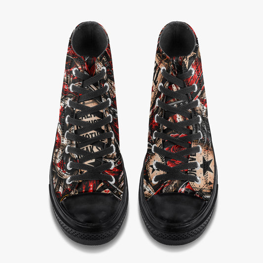 KLF Carnival of Chaos High Top Canvas Shoes — product image 1