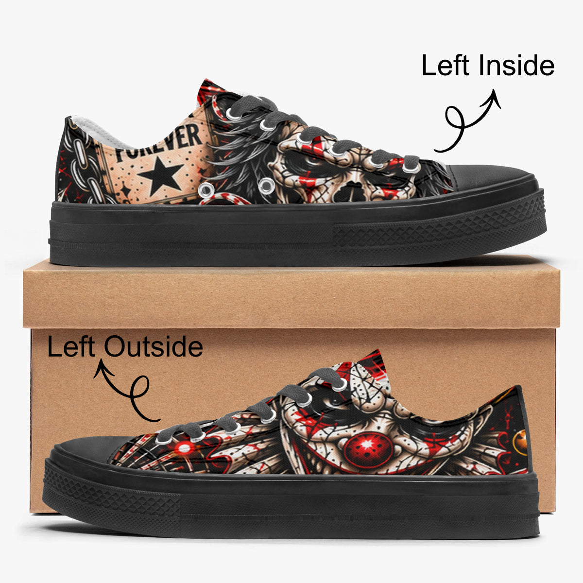 Carnival of Chaos Low Top Canvas Shoes — product image 5