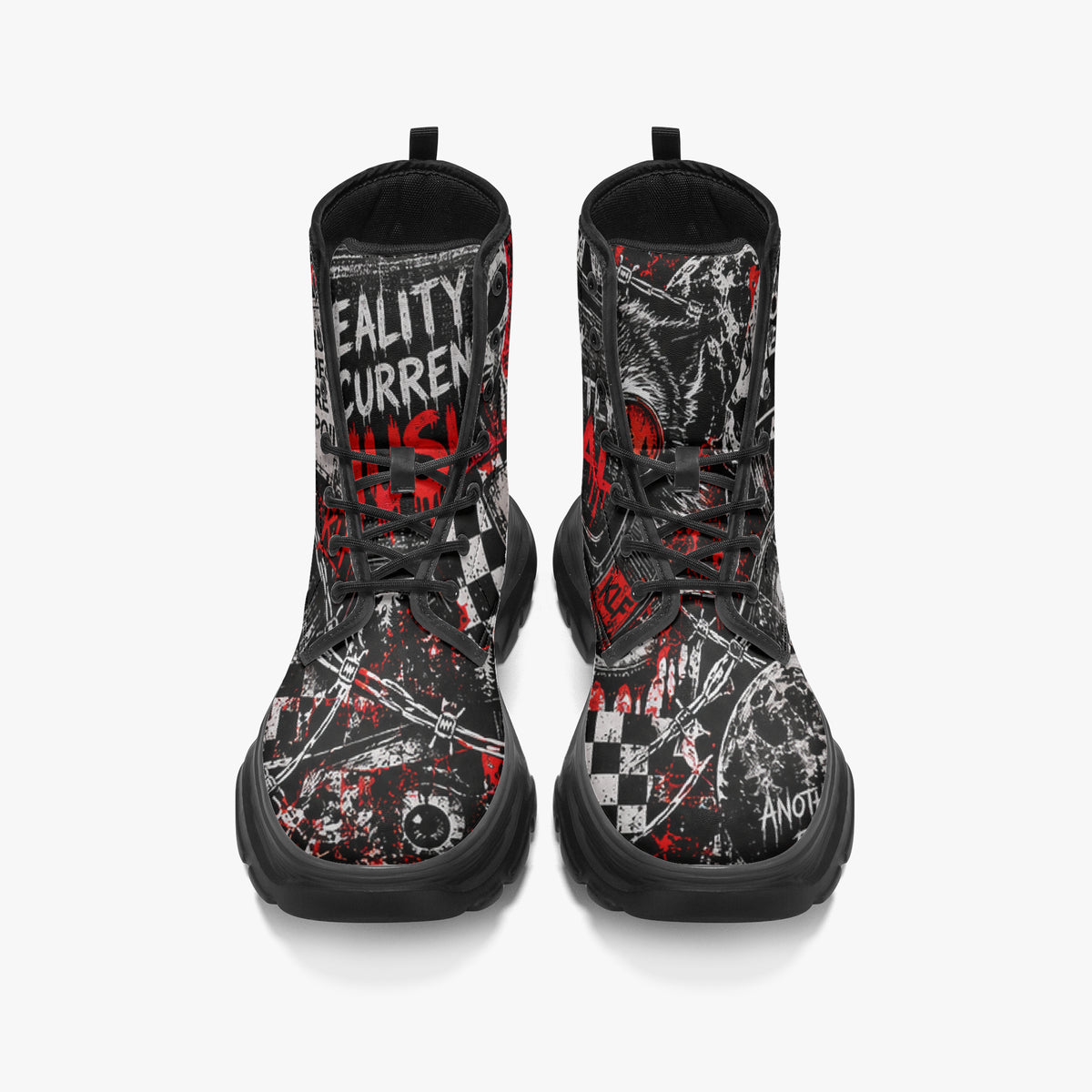 Reality Is Currently Unusual Chunky Leather Boots – product image 4