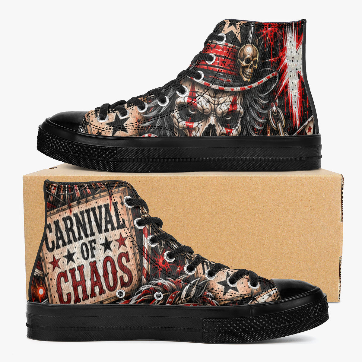 KLF Carnival of Chaos High Top Canvas Shoes — product image 9