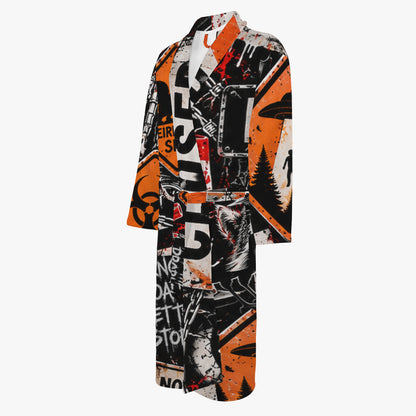 KLF Road Closed bathrobe with Strange Days roadside-horror artwork - product view 3