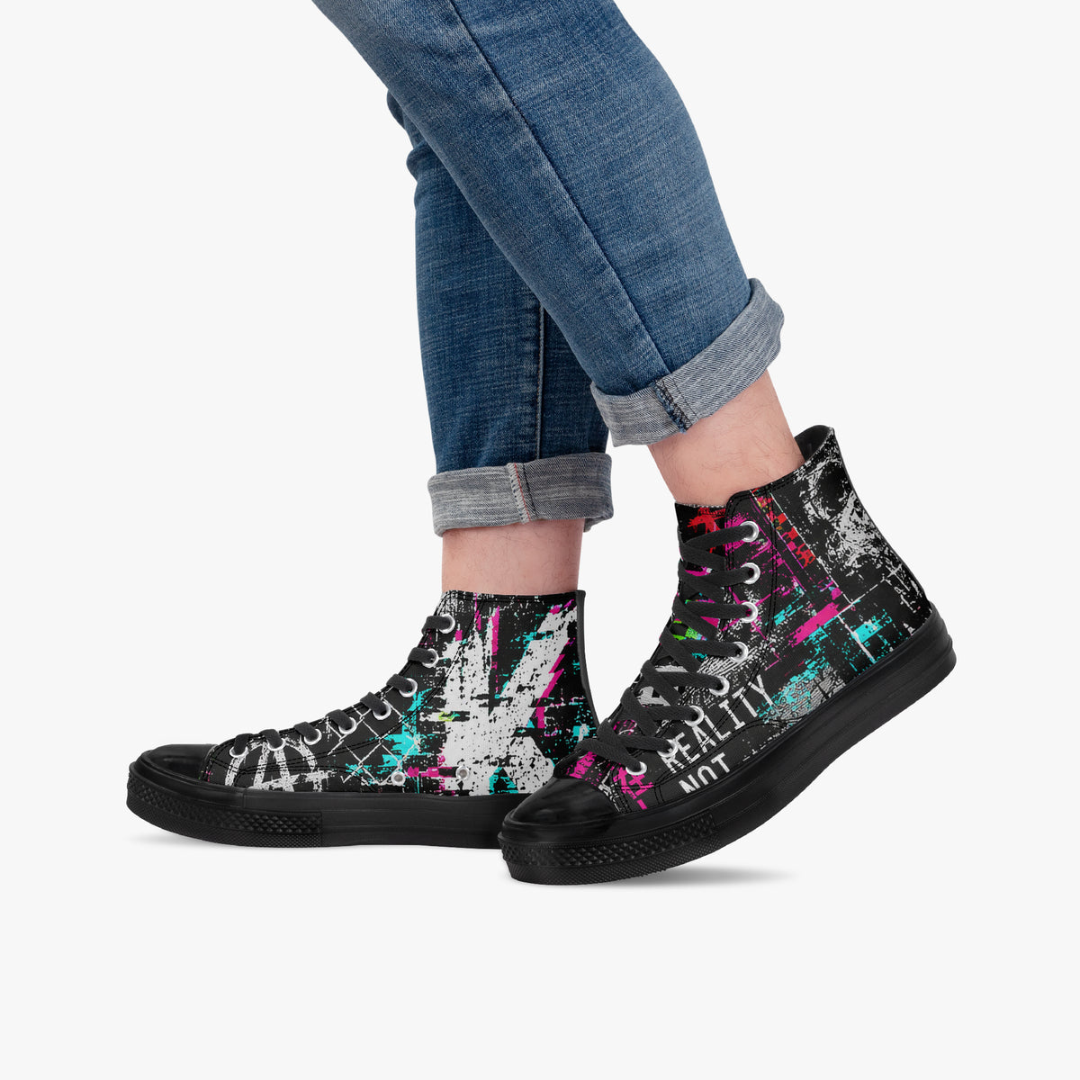 KLF System Failure High Top Canvas Shoes — product image 6