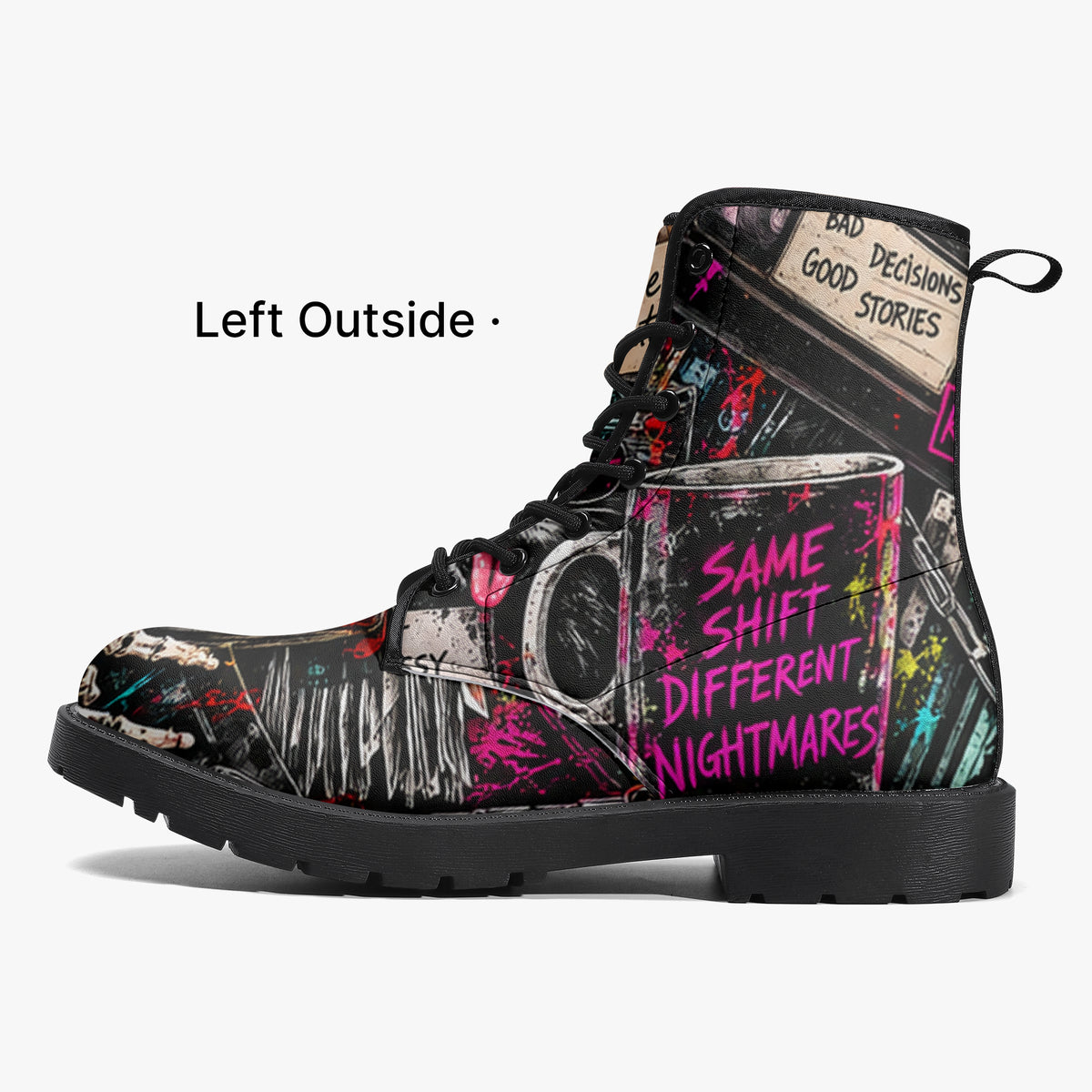 KLF Clocked In / Checked Out Leather Boots product view 2