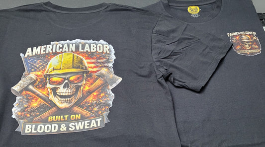 Recovered American Labor Built on Blood and Sweat KLF workwear product photo