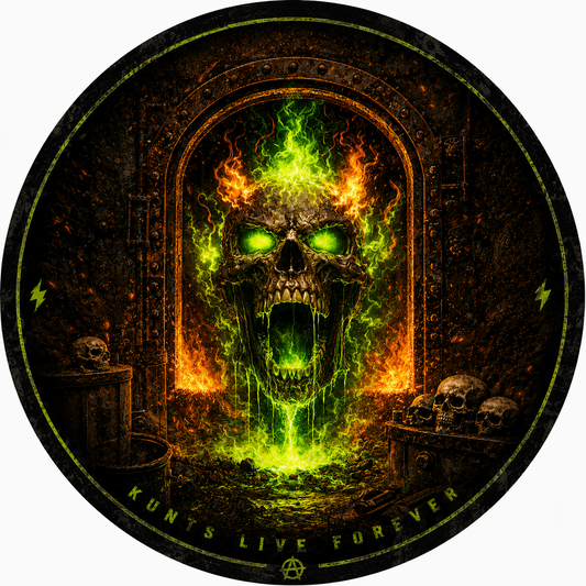 KLF Hellmouth Lit From the Pit sticker artwork